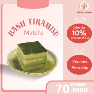 bánh tiramisu matcha