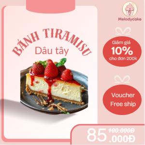 bánh tiramisu dâu tây