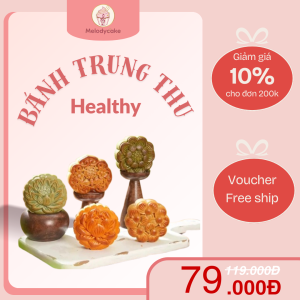 Bánh Trung Thu Healthy - Bánh Trung Thu truyền thống 150gr vị Mới Mùa Trăng 2025