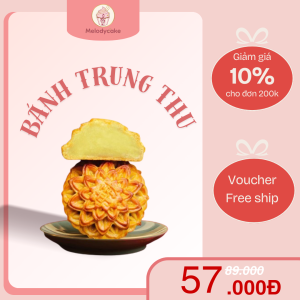 Bánh Trung Thu Chay Melodycake 130GR - Trao Vị Ngọt, Gửi Yêu Thương