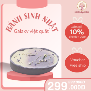 Bánh sinh nhật galaxy việt quất