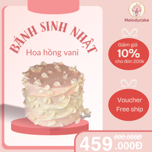 Bánh hoa hồng vani