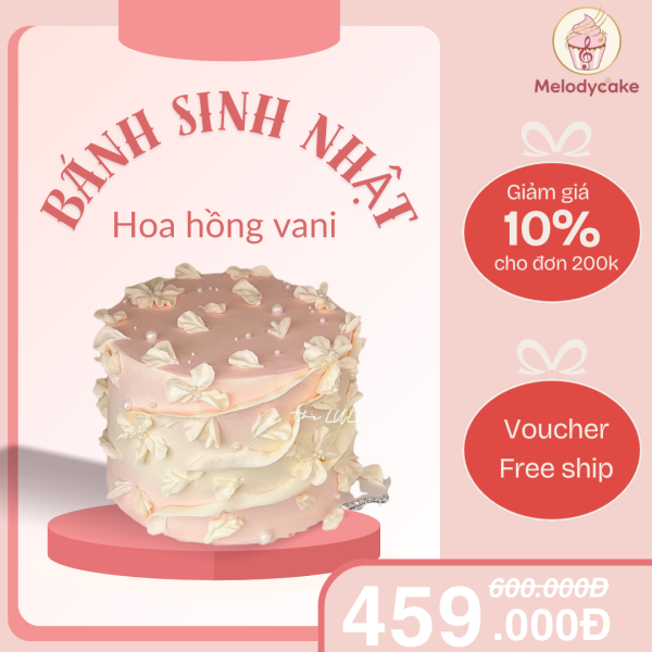 Bánh hoa hồng vani