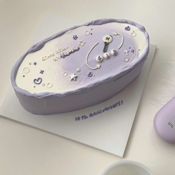 Bánh sinh nhật galaxy việt quất - Ảnh 2